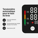 Tensiomètre ultra-précis pour le bras / Mesure précise de la tension artérielle et du pouls / Détection d'arythmie / Avec fonction de mémoire intelligente / Pour usage domestique