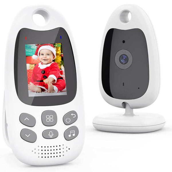 Babyphone avec caméra / Fonction vidéo et audio / Avec vision nocturne et berceuses / Fonction interphone / Surveillance de la température / Fonction VOX
