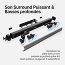 Barre de Son haut de gamme pour TV, Ordinateur, Home Cinéma / 150W 94 cm / Soundbar avec Subwoofer / Haut-parleurs Bluetooth / HDMI / Optique / Aux / Coax / USB