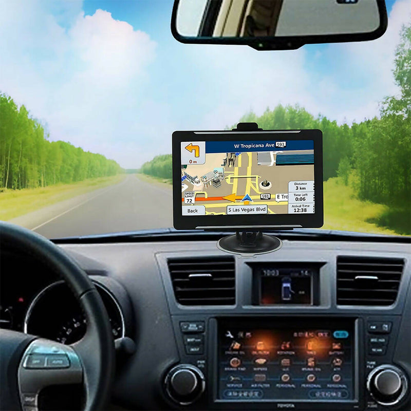GPS Voiture ou Poids Lourds / Avec mise à jour des cartes à vie / 7 pouces / Écran tactile avec pare-soleil / Vue des cartes 2D & 3D / Rappel des limitations de vitesse