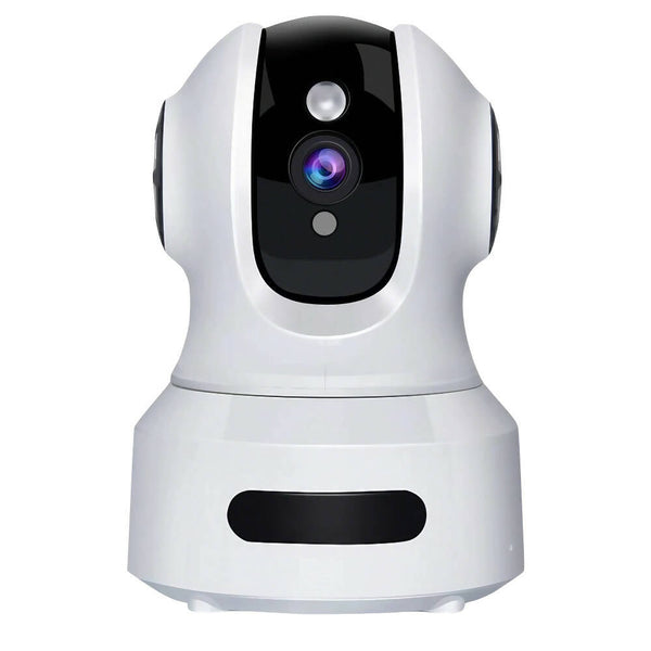 Caméra de surveillance Wi-Fi à 350° pour l'intérieur / Caméra FHD 3MP avec vision nocturne et audio bidirectionnel / Compatible avec Alexa