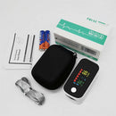 Oxymètre de pouls / Moniteur d'oxygène sanguin / Oxymètre pour doigt / Avec affichage OLED / Professionnel et de haute précision / Idéal pour les familles, les personnes âgées et les hôpitaux