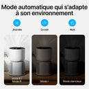 Purificateur d'air avec filtration HEPA 6 niveaux / Silencieux / Mode auto intelligent / Circulation de l'air 360° / Minuterie réglable / Rappel de remplacement du filtre